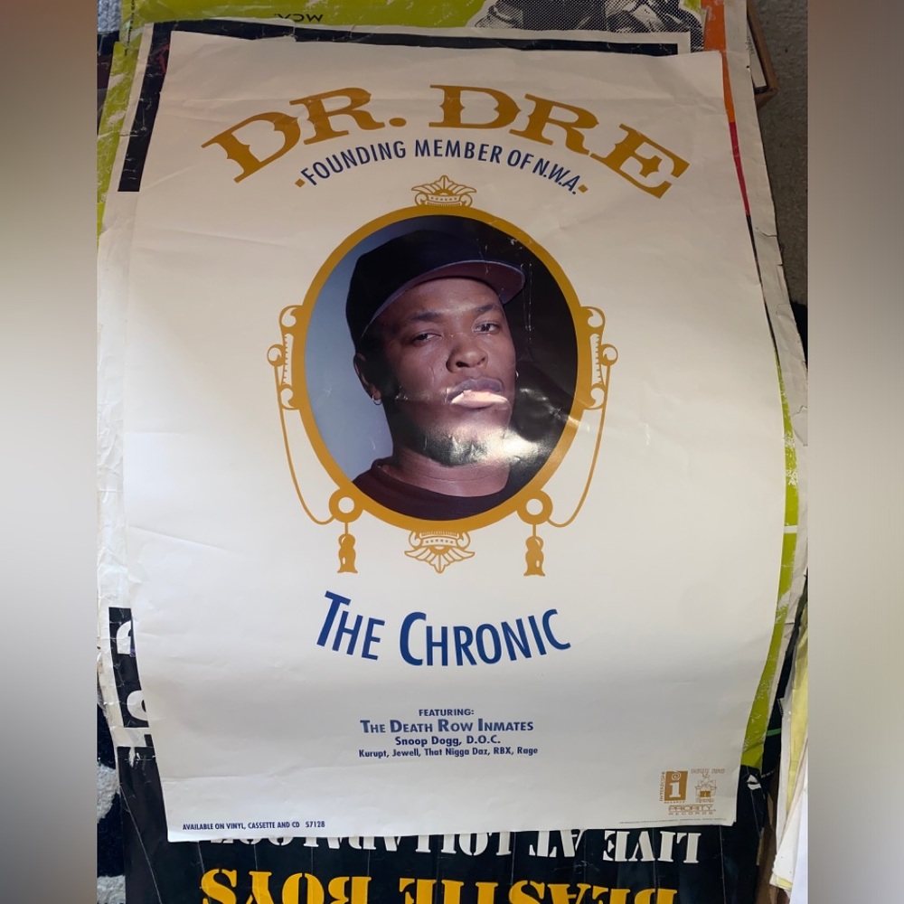 24X36" Vintage Promo West Coast Rap Poster DR. DRE